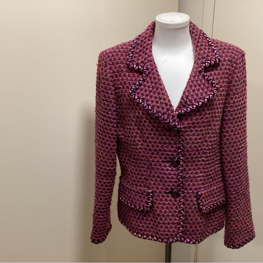 Women's Pink Tweed Jacket